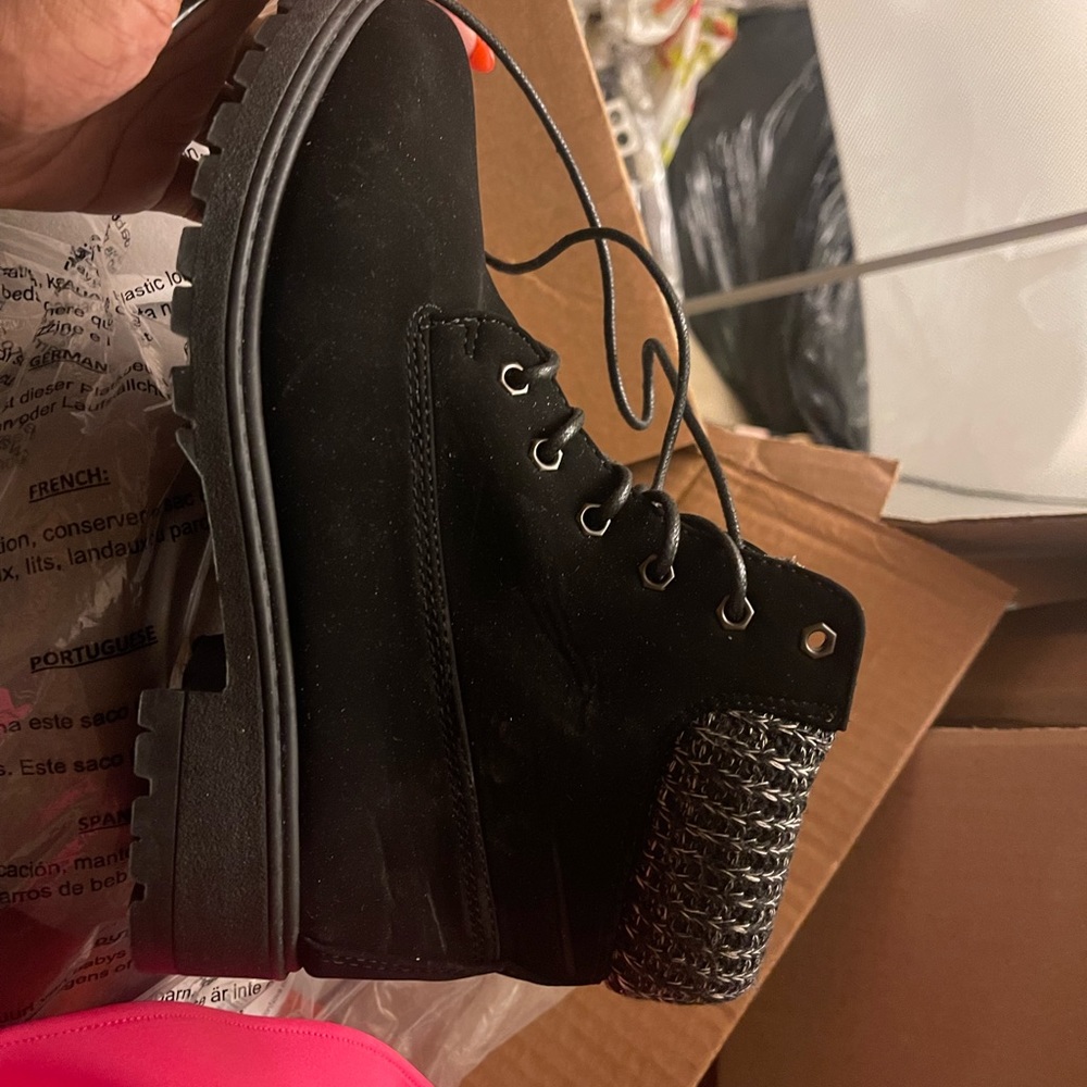 Brand new black boots